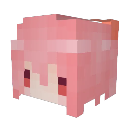 OoDRoO Minecraft avatar head, 3D render