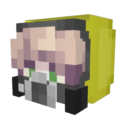 OoIToO Minecraft avatar head, 3D render