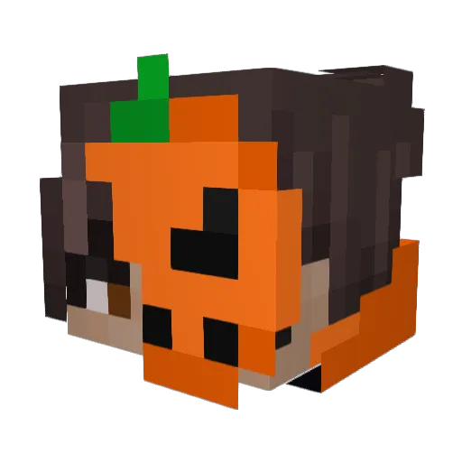 OoLs Minecraft avatar head, 3D render