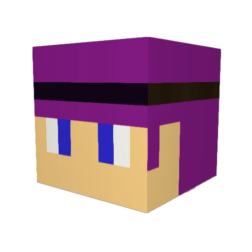 OoSPoO Minecraft avatar head, 3D render
