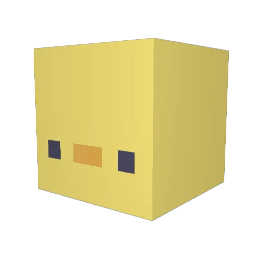OoWIKoO Minecraft avatar head, 3D render