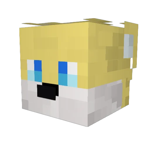 OoYuFanoO Minecraft avatar head, 3D render