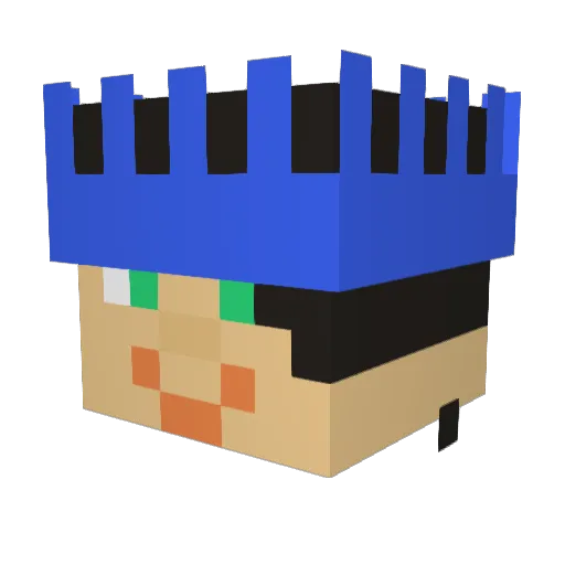 Oo_Snap Minecraft avatar head, 3D render