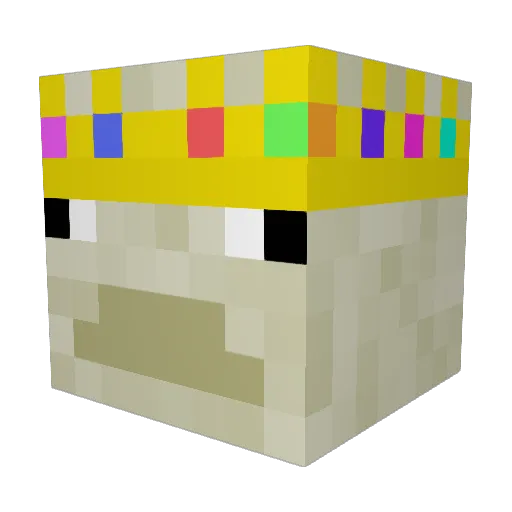 OoberD00ber Minecraft avatar head, 3D render