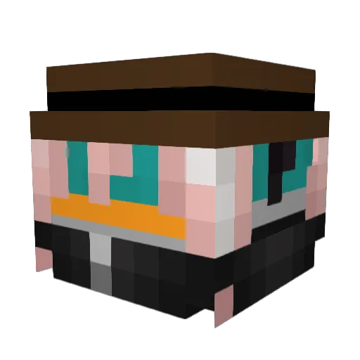 Oodinthegod Minecraft avatar head, 3D render
