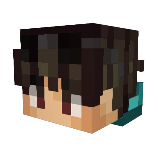 OofOverlord Minecraft avatar head, 3D render