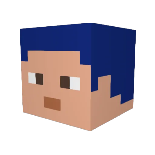 Oof_boi20 Minecraft avatar head, 3D render