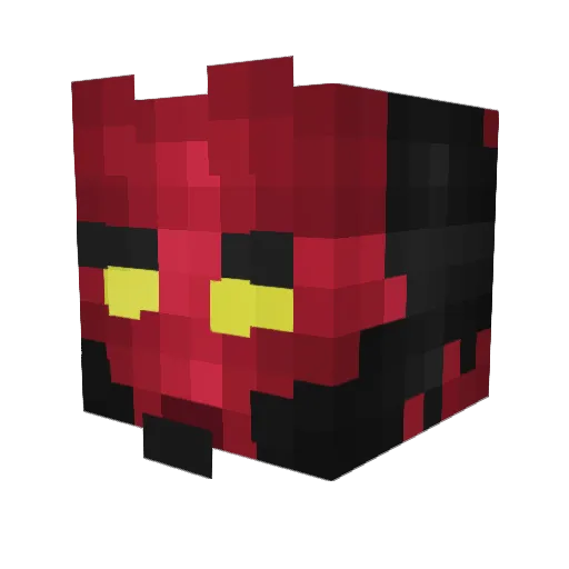 Oof_jpeg Minecraft avatar head, 3D render