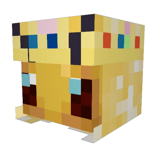 OofeeViolet Minecraft avatar head, 3D render