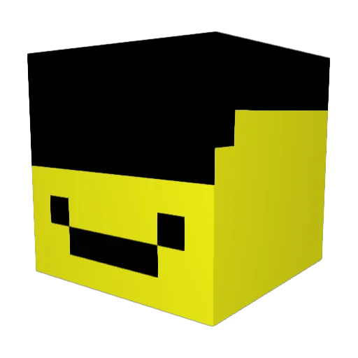 Oofhead180 Minecraft avatar head, 3D render
