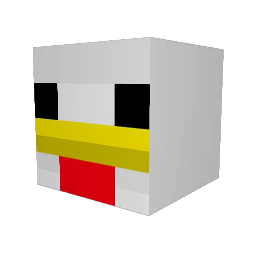 Oofinator6900_ Minecraft avatar head, 3D render