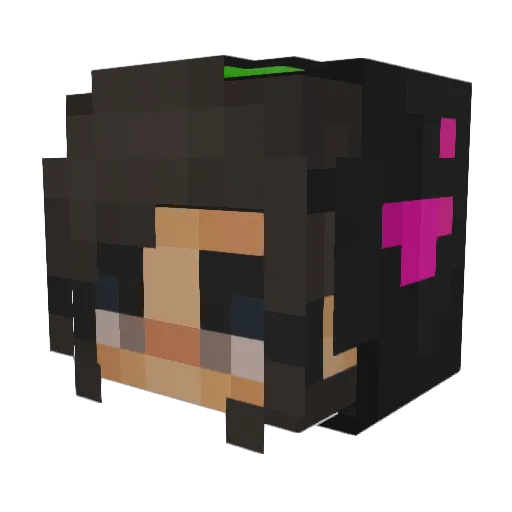 OoftRuma Minecraft avatar head, 3D render