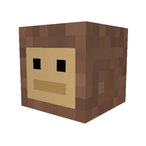 OogaBooga147 Minecraft avatar head, 3D render
