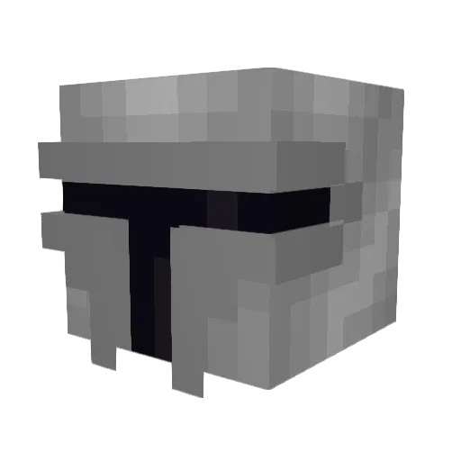 Oogenbison Minecraft avatar head, 3D render