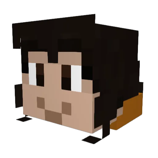 OogieZucca207 Minecraft avatar head, 3D render
