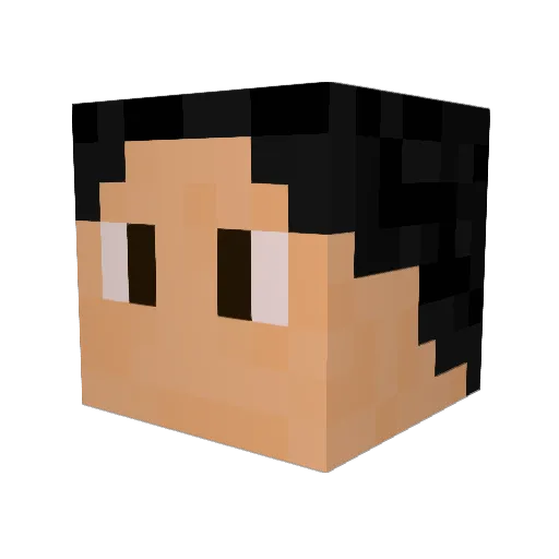Ooglesmurf Minecraft avatar head, 3D render