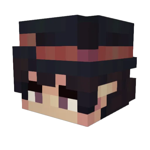 Oogver Minecraft avatar head, 3D render
