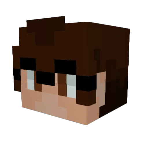OohReallyNow Minecraft avatar head, 3D render