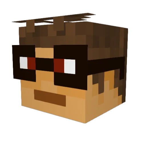 Ooka0041 Minecraft avatar head, 3D render