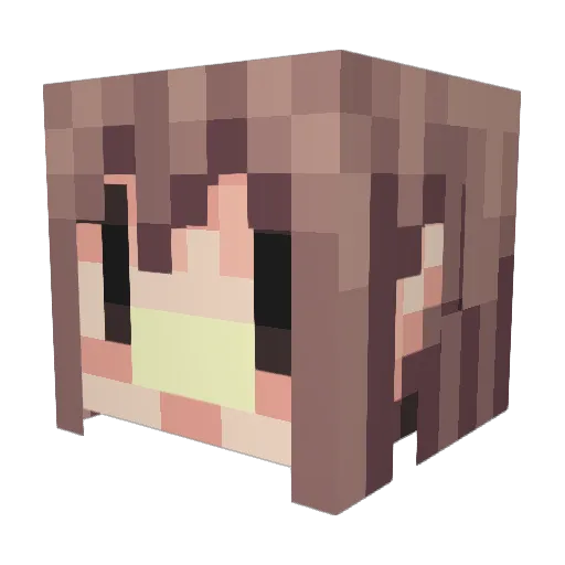 Ookouk Minecraft avatar head, 3D render