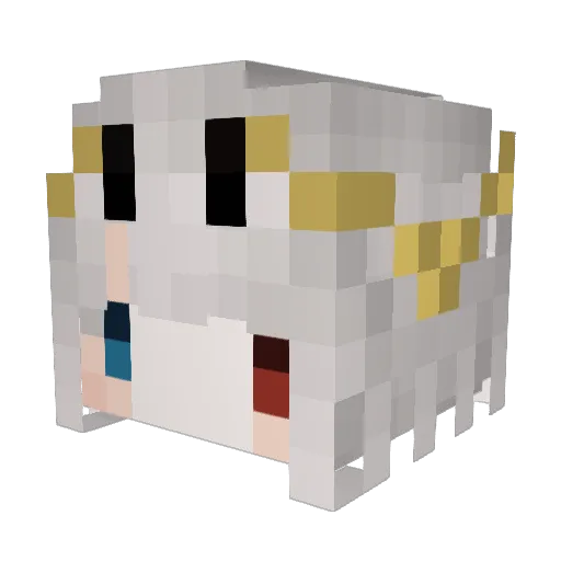 OomineoO Minecraft avatar head, 3D render