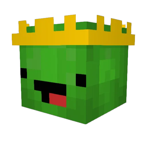 OoniTurtle Minecraft avatar head, 3D render