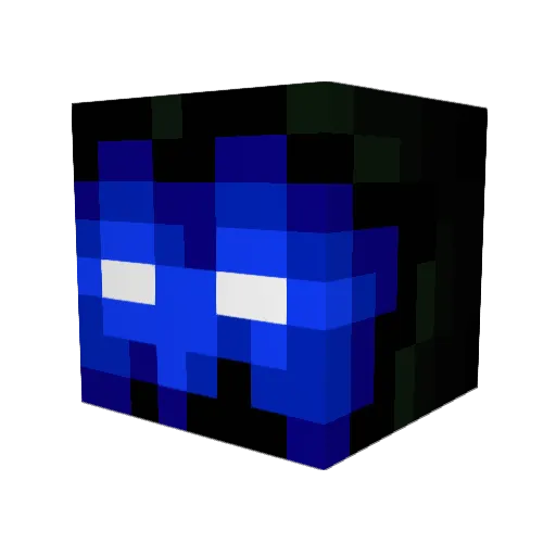 Oonster Minecraft avatar head, 3D render