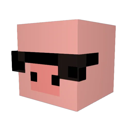 OooQ2 Minecraft avatar head, 3D render