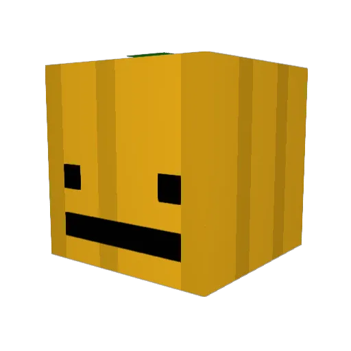 Oookie Minecraft avatar head, 3D render