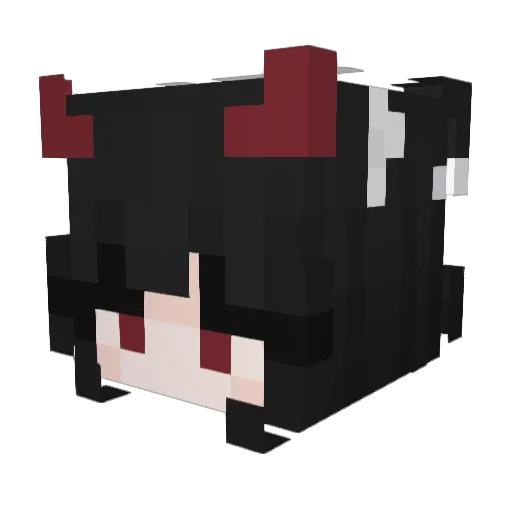 Ooootoriii Minecraft avatar head, 3D render