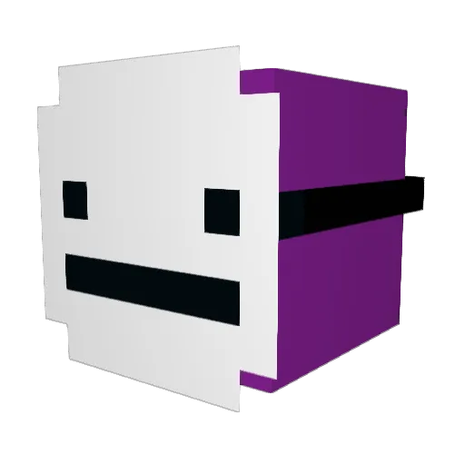 Oooty Minecraft avatar head, 3D render