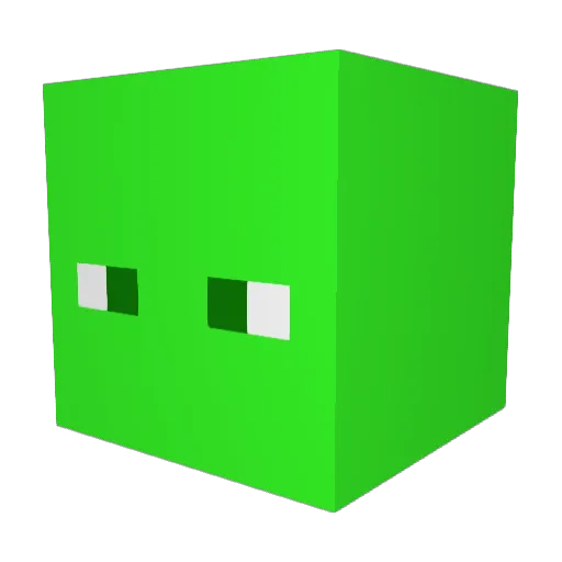 Ooozy Minecraft avatar head, 3D render