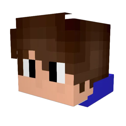Oosticus Minecraft avatar head, 3D render