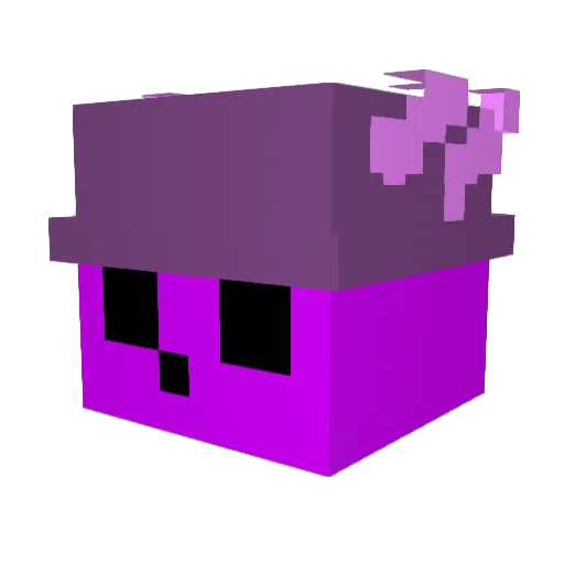 Oovyh Minecraft avatar head, 3D render