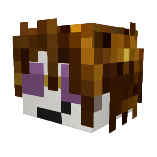 OowKs Minecraft avatar head, 3D render