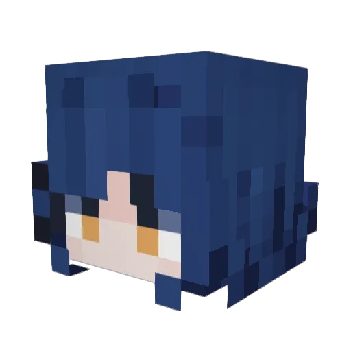 Ooyobe Minecraft avatar head, 3D render