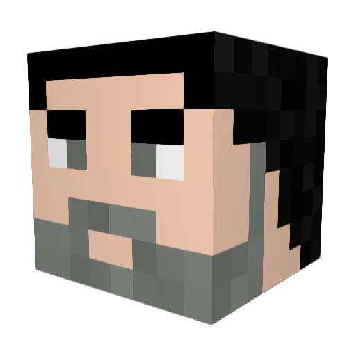 OozeAway Minecraft avatar head, 3D render