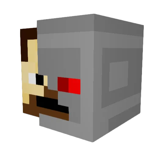 Op618 Minecraft avatar head, 3D render