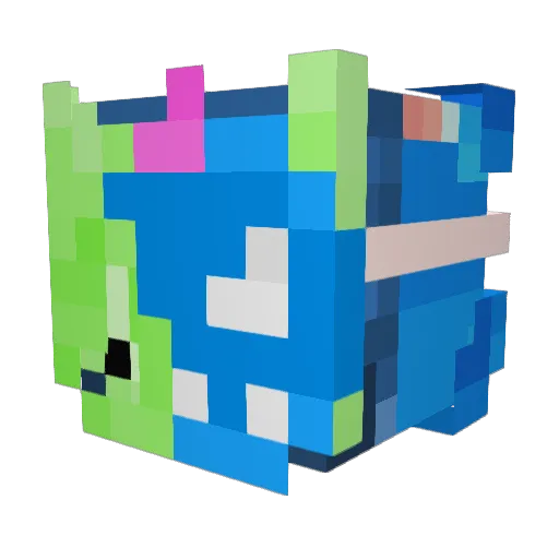 OpAhhPlayer Minecraft avatar head, 3D render