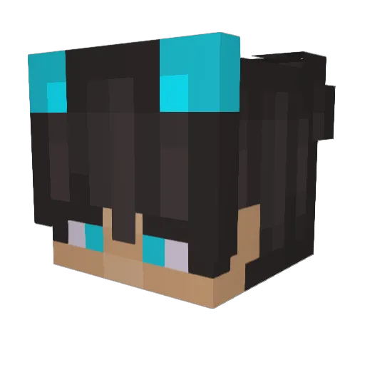 OpApp Minecraft avatar head, 3D render