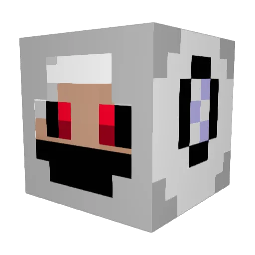 OpCkS Minecraft avatar head, 3D render