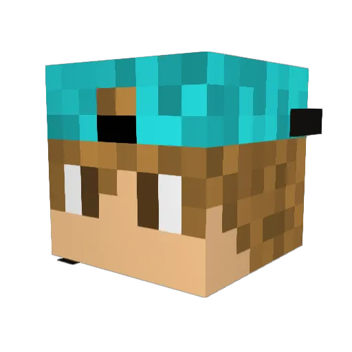 OpTic_Skittles Minecraft avatar head, 3D render
