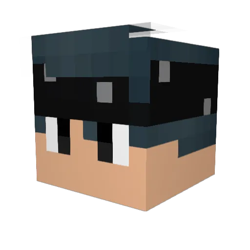 OpZey_ Minecraft avatar head, 3D render