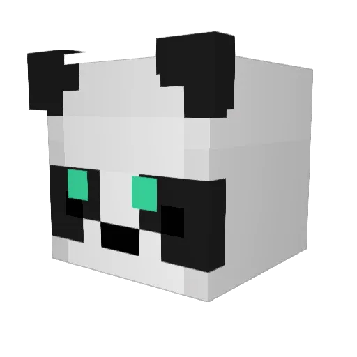 Op_Panda_Yt Minecraft avatar head, 3D render