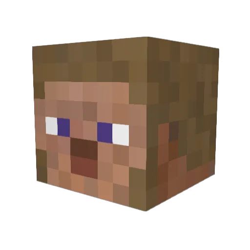 Opa_Frodo Minecraft avatar head, 3D render