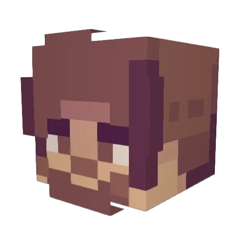 Opa_GangGamStule Minecraft avatar head, 3D render
