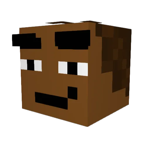 Opa_gov Minecraft avatar head, 3D render