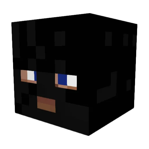 Opaax Minecraft avatar head, 3D render