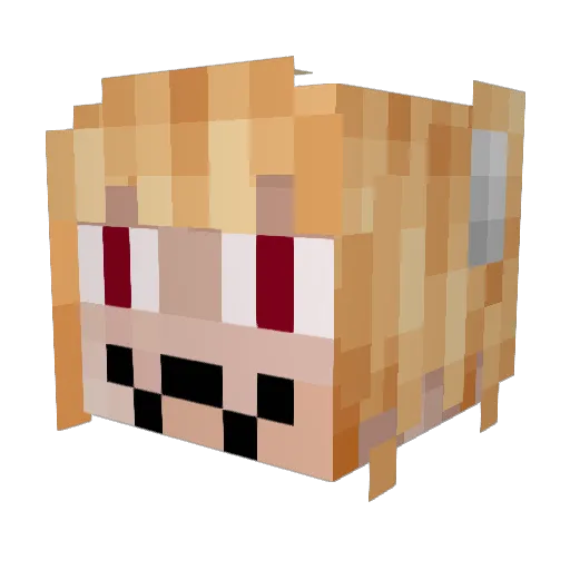 OpalOfTheMine Minecraft avatar head, 3D render
