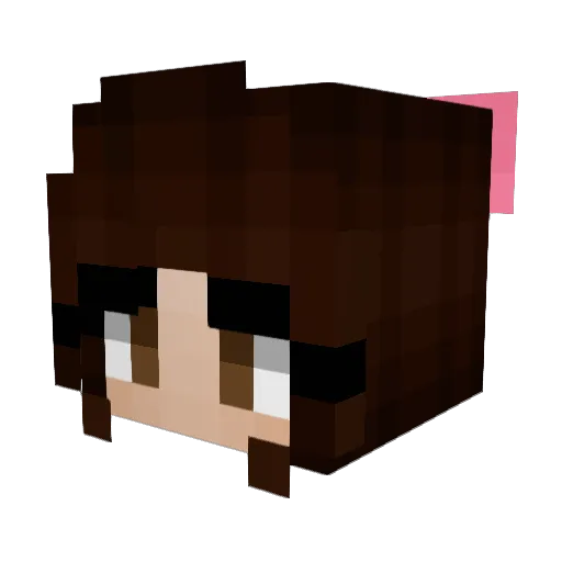 Opal_Dawn Minecraft avatar head, 3D render